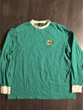 Vintage TOFFS Irish Football Association Long Sleeve Shirt Ireland XXL